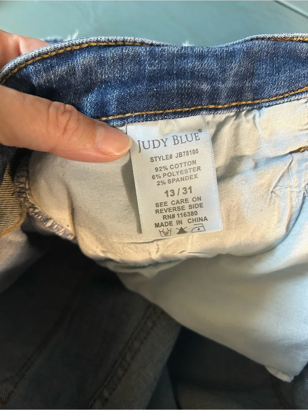 Judy Blue Women's Summer Distressed Denim Shorts - Blue | Size 13/31